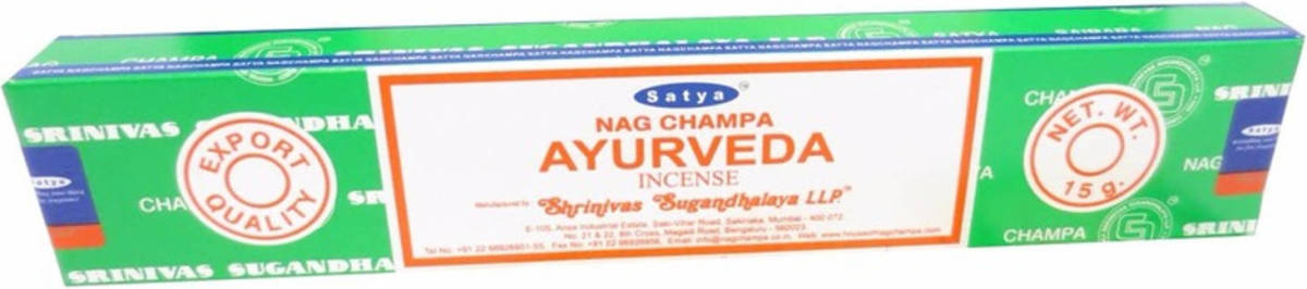 Nag Champa Wierook Ayurveda 15 Gram - Wierookstokjes
