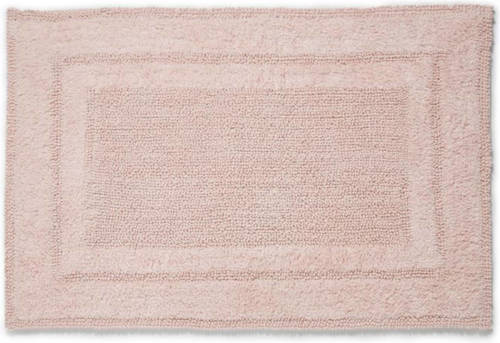 Seahorse Mossa Badmat - 100% Katoen - Badmat (50x60 Cm) - Pearl Pink