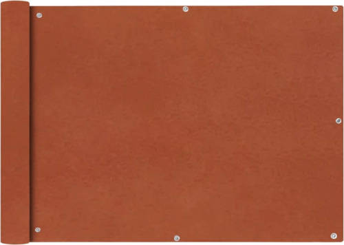 VidaXL Balkonscherm Oxford Textiel 75x600 Cm Terracotta