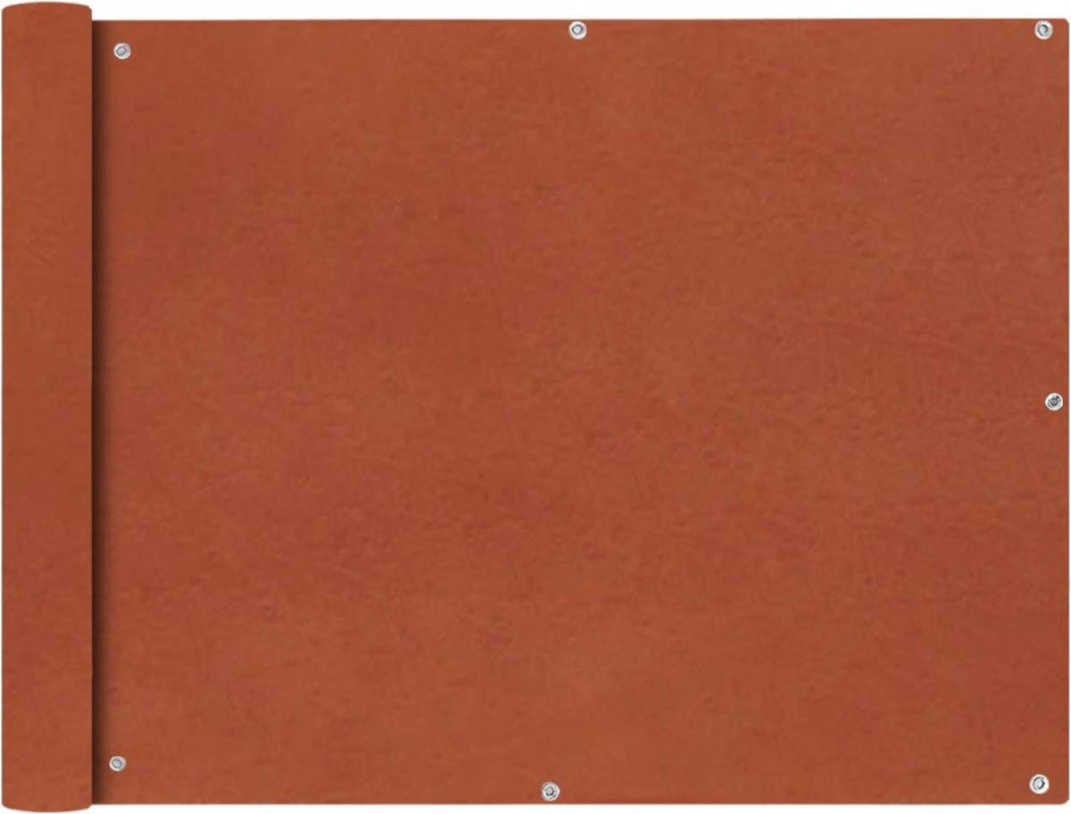 VidaXL Balkonscherm Oxford Textiel 90x400 Cm Terracotta