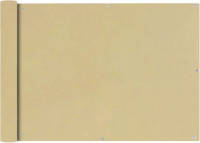VidaXL Balkonscherm Oxford Textiel 75x400 Cm Beige