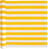 VidaXL Balkonscherm Hdpe 75x600 Cm Geel En Wit