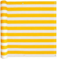 VidaXL Balkonscherm Hdpe 75x400 Cm Geel En Wit