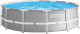 Intex Opzetzwembad Met Accessoires Prism Frame Ø549 X 122 Cm Grijs