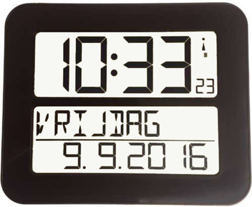 Stelcomfort Radiografische Kalenderklok Tf2000 Zwart Timeline Maxx