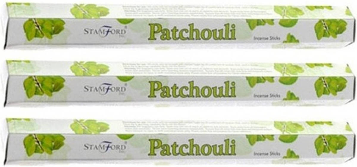 3x Pakje Stamford Wierook Stokjes Patchouli Geur - Wierookstokjes