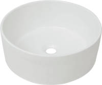 VidaXL Wastafel Rond Wit 40x15 Cm Keramiek