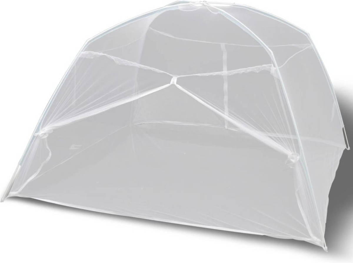 VidaXL Klamboe Mongolia Met 2 Deuren 200x150x145 Cm Wit