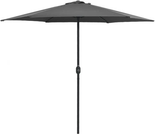 VidaXL Parasol Met Aluminium Paal 270x246 Cm Antraciet