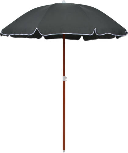 VidaXL Parasol Met Stalen Paal 180 Cm Antraciet