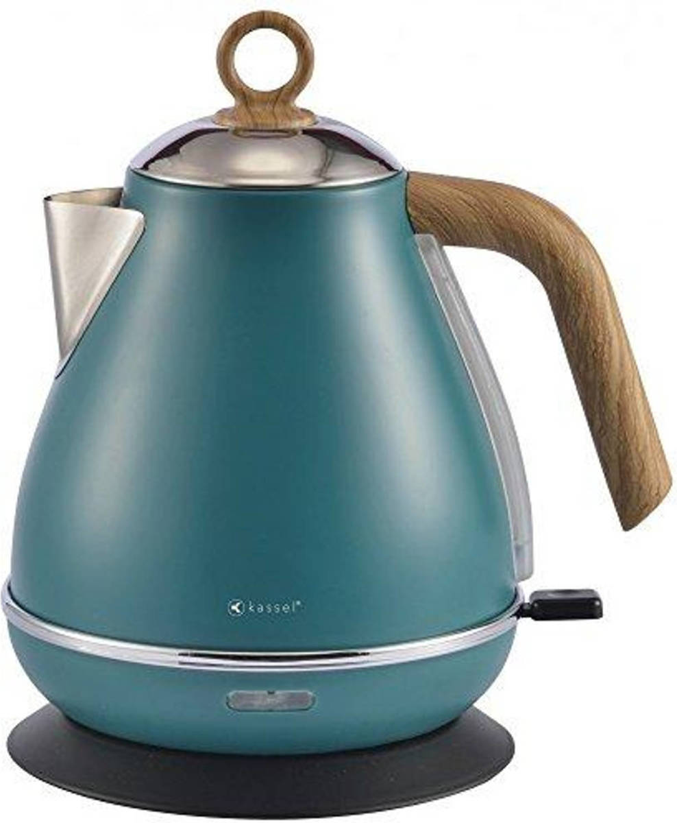 Kassel - Retro Waterkoker - 1,7l - Rvs - Turquoise