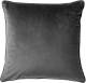 Dutch Decor Finn - Sierkussen Velvet Charcoal Gray 60x60 Cm