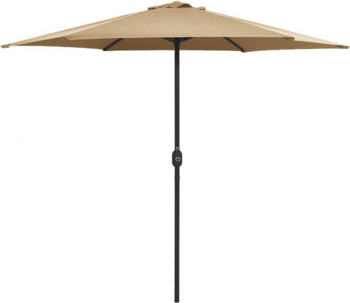 VidaXL Parasol Met Aluminium Paal 270x246 Cm Taupe