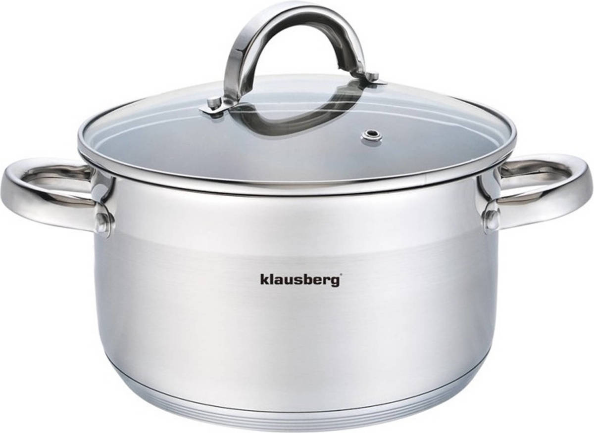 Klausberg 7121 - Kookpan Met Deksel - 1.0l - Ø14 Cm