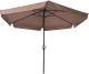 Lesli Living Parasol Gemini - Taupe - Diameter: Ø300 Cm