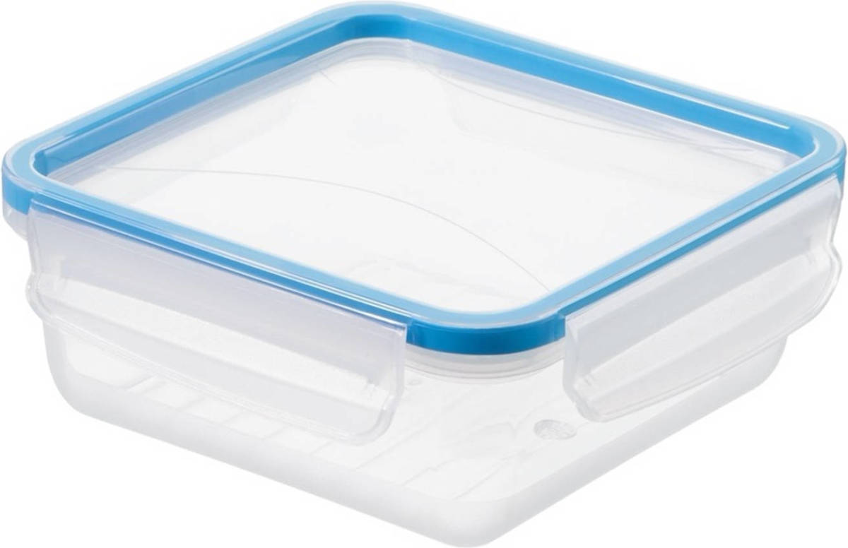 Mehrzer - Vershoudbak 0.8 Liter - Vierkant - Click-en-lock - Blauw