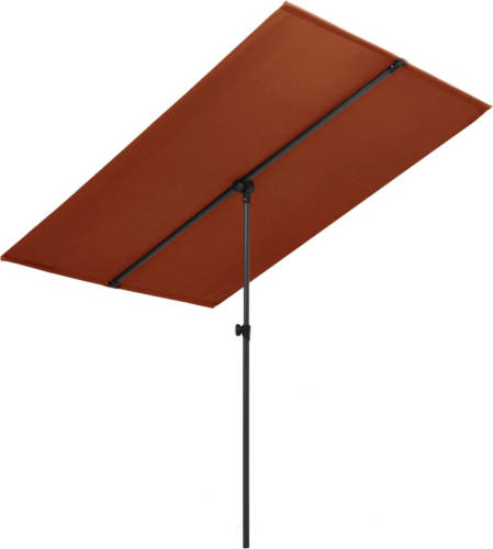 VidaXL Parasol Met Aluminium Paal 180x130 Cm Terracottakleurig