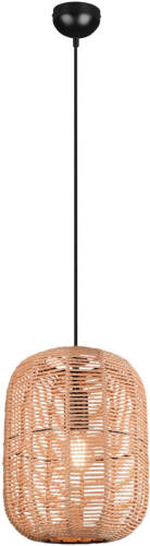 Trio Hanglamp Runa Touw 1 Lichts Ø 35 Cm Beige Zwart