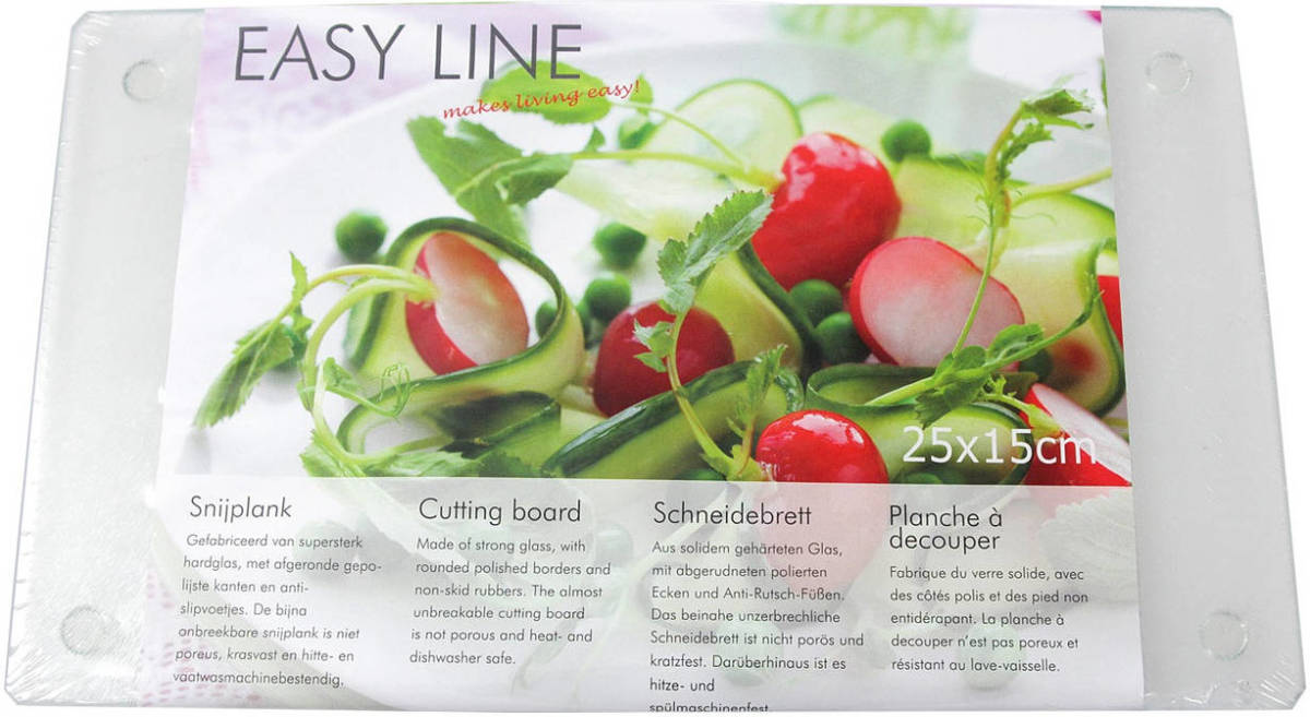 Easyline Snijplank Glas 15 X 25 Cm