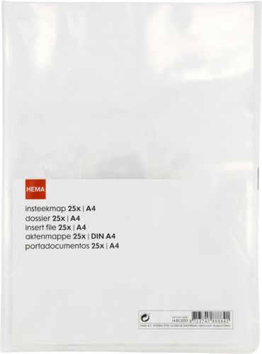 HEMA 25-pak Dossiermappen A4