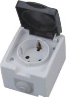 BES LED Buitenstopcontact - Opbouw - Enkel - Geaard - Waterdicht Ip54