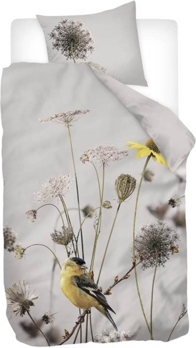 Snoozing Goldfinch - Flanel - Dekbedovertrek - Eenpersoons - 140x200/220 Cm - Multi Kleur