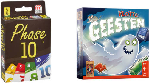 999 Games Spellenbundel - Kaartspel - 2 Stuks - Phase 10 & Vlotte Geesten