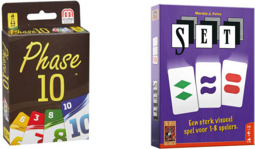 999 Games Spellenbundel - Kaartspel - 2 Stuks - Phase 10 & Set!