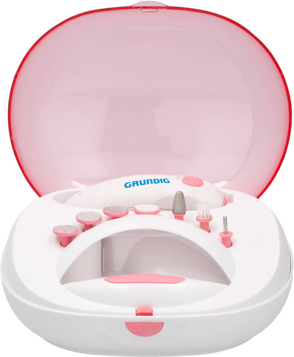 Grundig Manicure- En Pedicureset - 7 Accessoires - Draadloos - Ingebouwde Droogfunctie