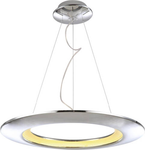 BES LED Led Hanglamp - Hangverlichting - Concepty - 41w - Natuurlijk Wit 4000k - Chroom Aluminium