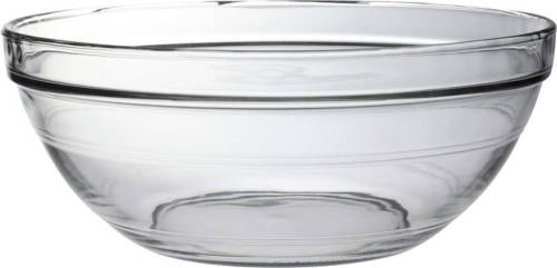 Duralex 2x Serveerschalen/saladeschalen Rond Van Glas 12.3 X 31 Cm - Serveerschalen