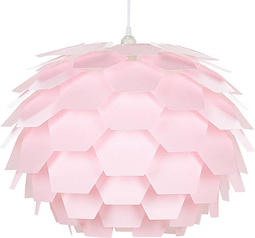 Beliani Segre L - Hanglamp-roze-synthetisch Materiaal