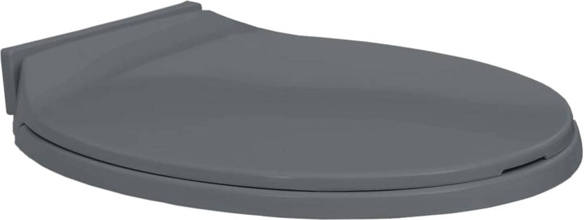 VidaXL Toiletbril Soft-close Ovaal Grijs