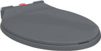 VidaXL Toiletbril Soft-close En Quick-release Ovaal Grijs