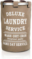 Decopatent Wasmand 50l - Rond - Tekst Deluxe Laundry Service -> Same Day Service
