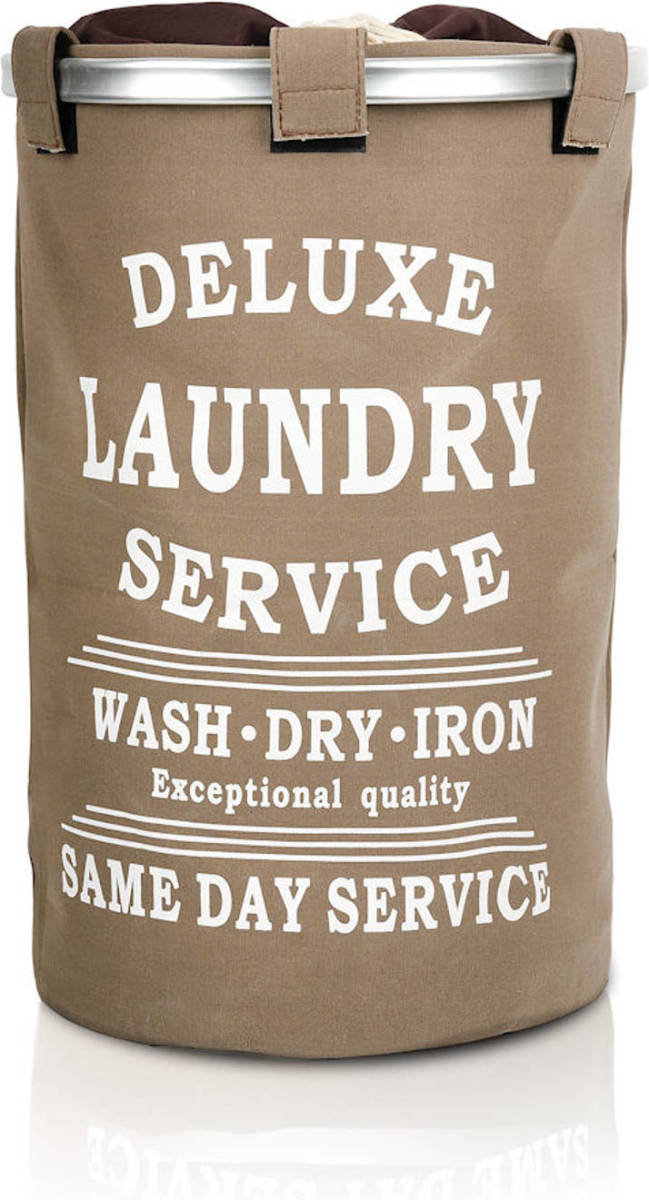 Decopatent Wasmand 50l - Rond - Tekst Deluxe Laundry Service -> Same Day Service
