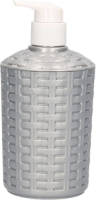 Forte Plastics Zeep Pompjes/dispensers Zilver Geweven 16 Cm - Zeeppompjes