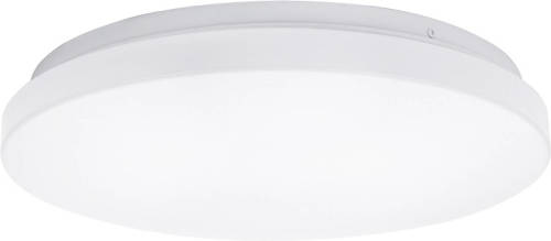 BES LED Led Plafondlamp - Aigi Syna - Opbouw Rond 20w - Natuurlijk Wit 4000k - Mat Wit - Aluminium