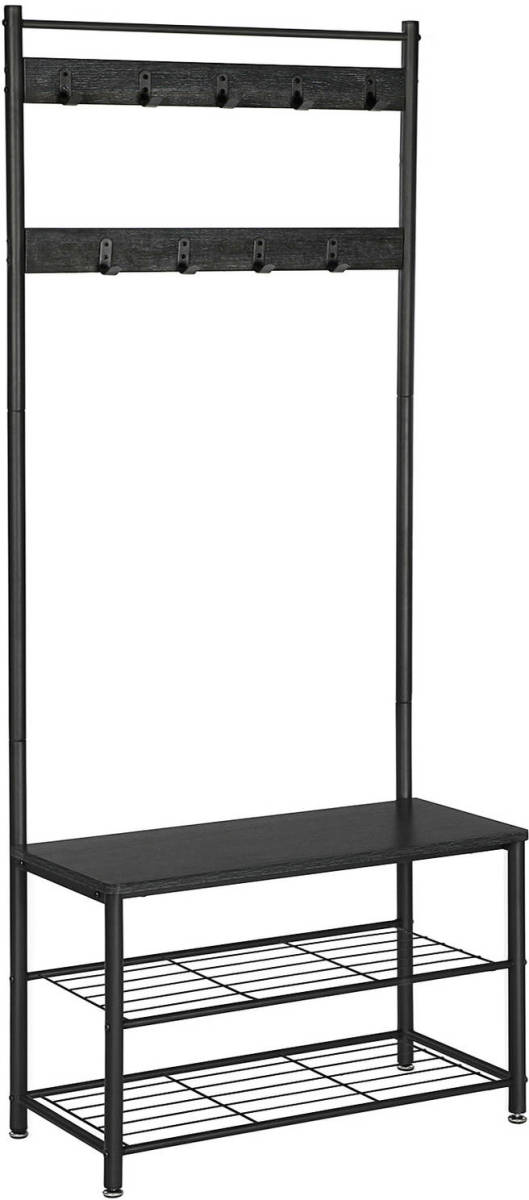 O'Daddy Kapstok Xl - Met Schoenenrek 6 Paar En 9 Haken - 70x32x175 G
