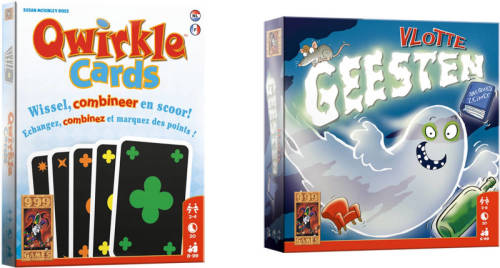 999 Games Spellenbundel - Kaartspel - 2 Stuks - Qwirkle & Vlotte Geesten