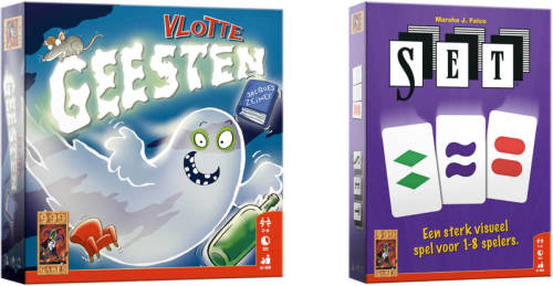 999 Games Spellenbundel - Kaartspel - 2 Stuks - Vlotte Geesten & Set!