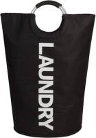 Decopatent Wasmand - Inhoud 81 Liter - Tekst Laundry - Opvouwbaar Met Handvat