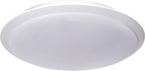 BES LED Led Plafondlamp - Aigi Ashly - Opbouw Rond 18w - Warm Wit 3000k - Mat Wit - Aluminium