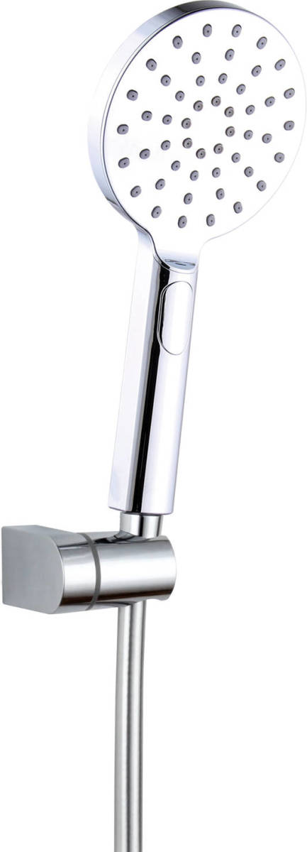 4bathroomz Flower Design Doucheset - Douchekop Slang En Klem - Chroom