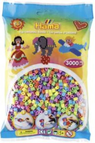 Hama Strijkkralen 3000 Stuks Pastel