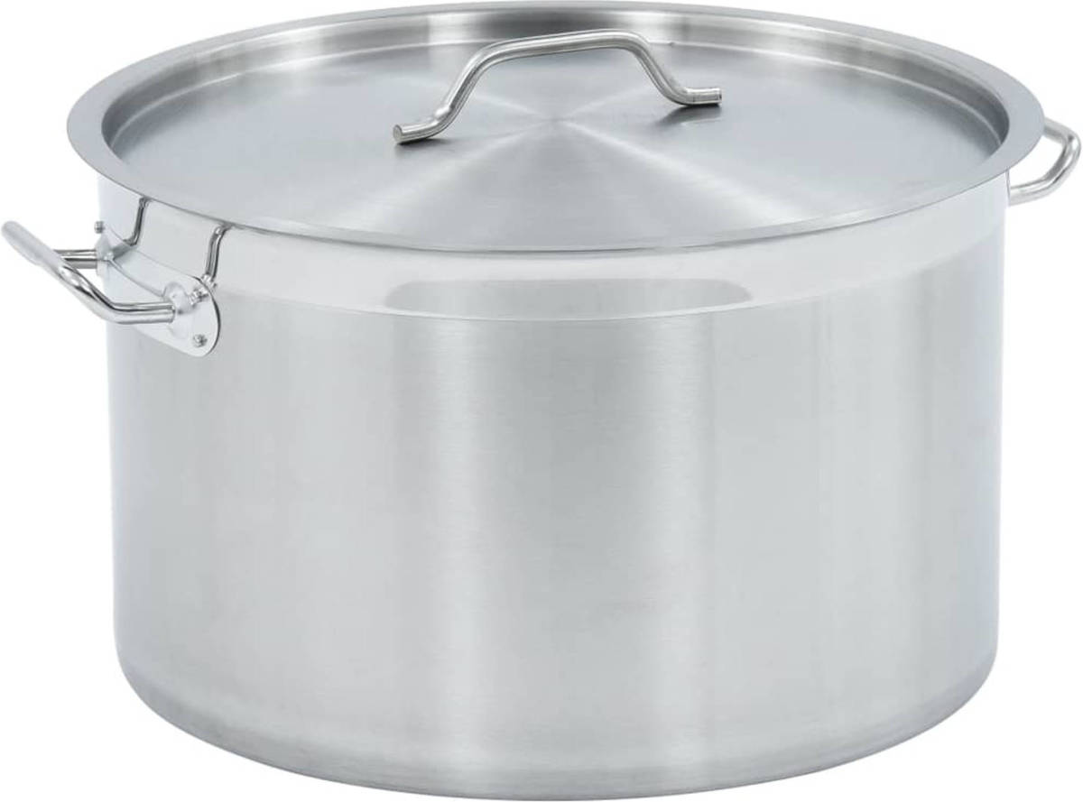 VidaXL Kookpan 44 L 45x28 Cm Roestvrij Staal