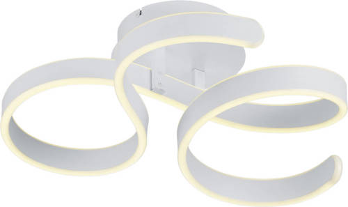 BES LED Led Plafondlamp - Plafondverlichting - Trion Frinco - 40w - Warm Wit 3000k - Dimbaar - Rond - Mat Wit - Aluminium