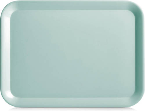 Zeller Aqua Blauw Dienblad Rechthoek Melamine 44 X 32 Cm - Dienbladen