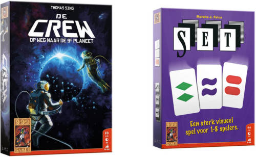 999 Games Spellenbundel - Kaartspellen - 2 Stuks - De Crew & Set!