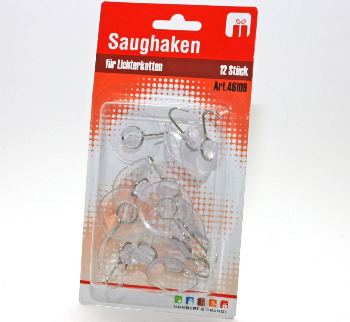 Bellatio Decorations Kerstverlichting Ophangen 12x Haakjes/ophanghaakjes 3,2 Cm - Ophanghaken/ophanghaakjes Zuignap